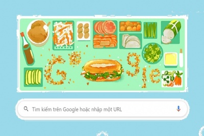 Google Doodle tôn vinh bánh mì Việt Nam